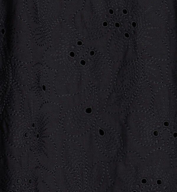 Ballsey「ボイルフラワーエンブロイダリー セミフレアスカート」|フレア|