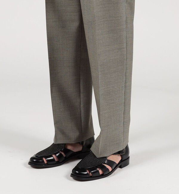 TOMORROWLAND MENS「ウールモヘヤ 2プリーツ ワイドストレートスラックス」|スラックス|