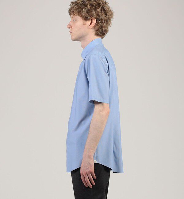 TOMORROWLAND MENS「ナイロンポリウレタン ワイドスプレッドカラー ハーフスリーブシャツ CANCLINI」|シャツ・ブラウス|