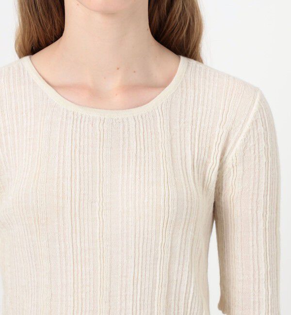 TOMORROWLAND GOODS「Lauren Manoogian PLISSE ハーフスリーブプルオーバー」|ニット・セーター|