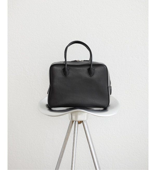 VERMEIL par iena「《追加》【MAISON CANAU/メゾン カナウ】ボックス ボストンバッグ」|ボストンバッグ|ブラック