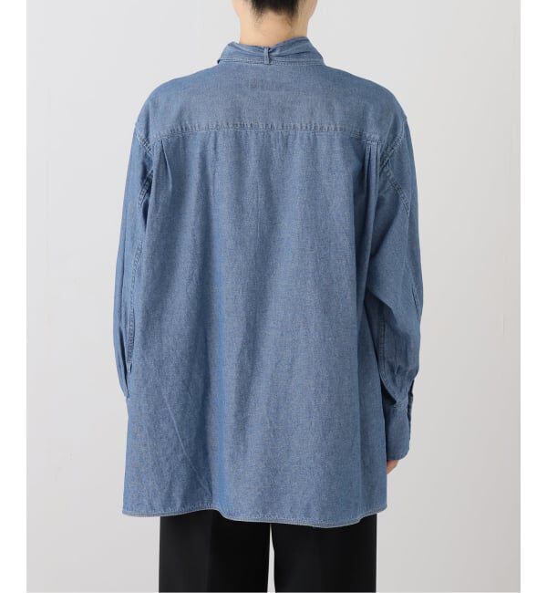 SLOBE IENA「LEDENIM ボサムボウタイトップス」|シャツ・ブラウス|