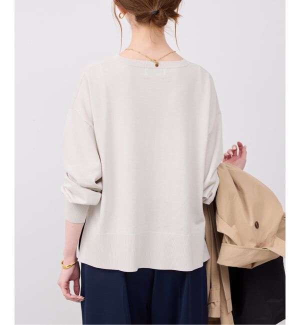 SLOBE IENA「《シリーズあり》コットンキュプラプルオーバー」|ニット・セーター|