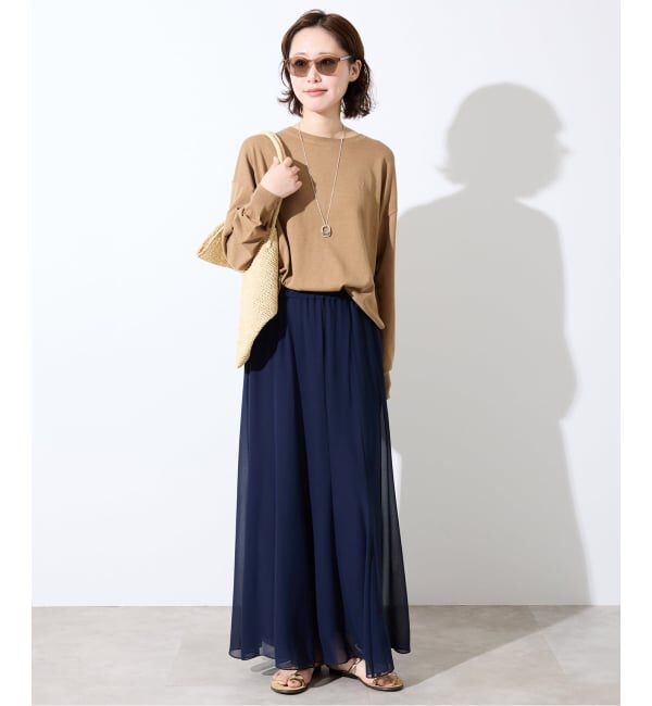 SLOBE IENA「《シリーズあり》コットンキュプラプルオーバー」|ニット・セーター|