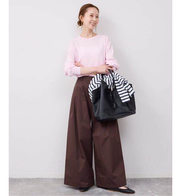 SLOBE IENA「《シリーズあり》コットンキュプラプルオーバー」|ニット・セーター|