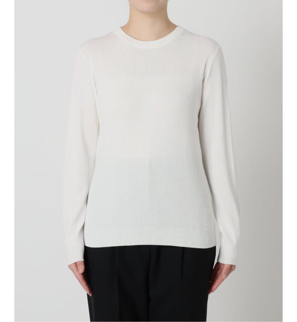 VERMEIL par iena「ランダムRIB クルーネックロングスリーブプルオーバー」|ニット・セーター|