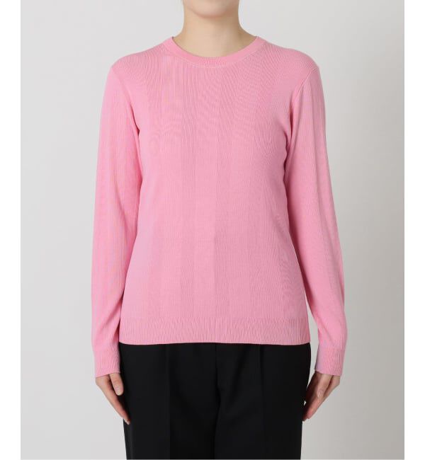 VERMEIL par iena「ランダムRIB クルーネックロングスリーブプルオーバー」|ニット・セーター|