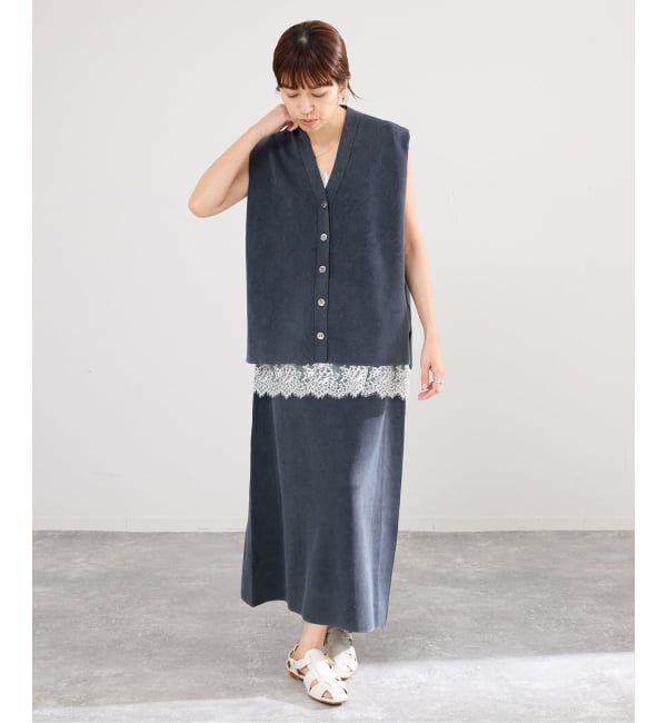IENA「《セットアップ対応/予約》ダンボールストーンベスト」|ベスト・ジレ|