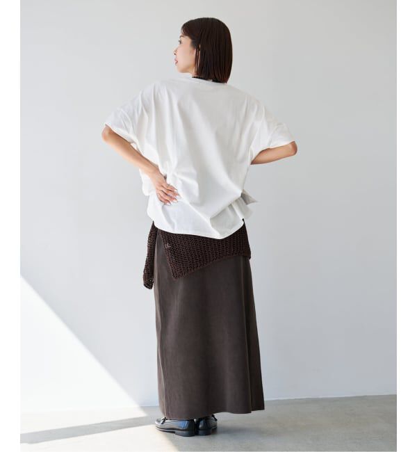 IENA「《セットアップ対応/予約》ダンボールストーンスカート」|スカート|