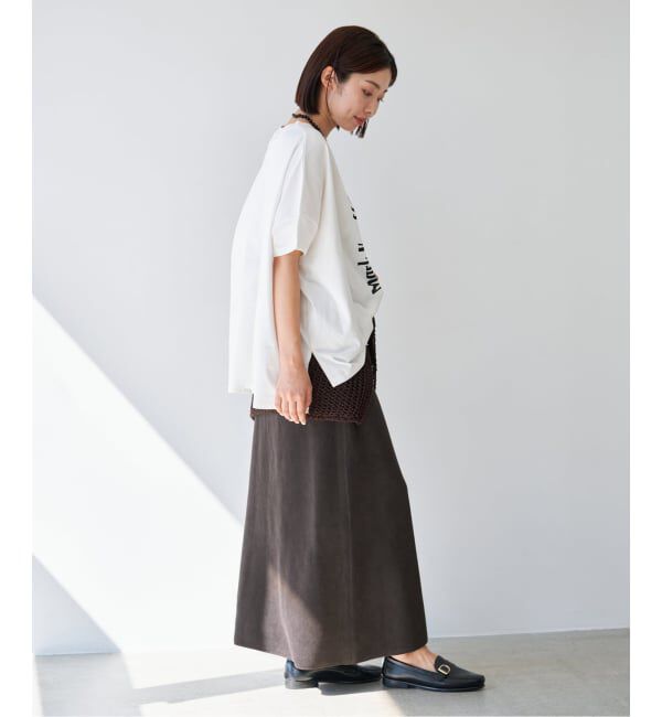IENA「《セットアップ対応/予約》ダンボールストーンスカート」|スカート|