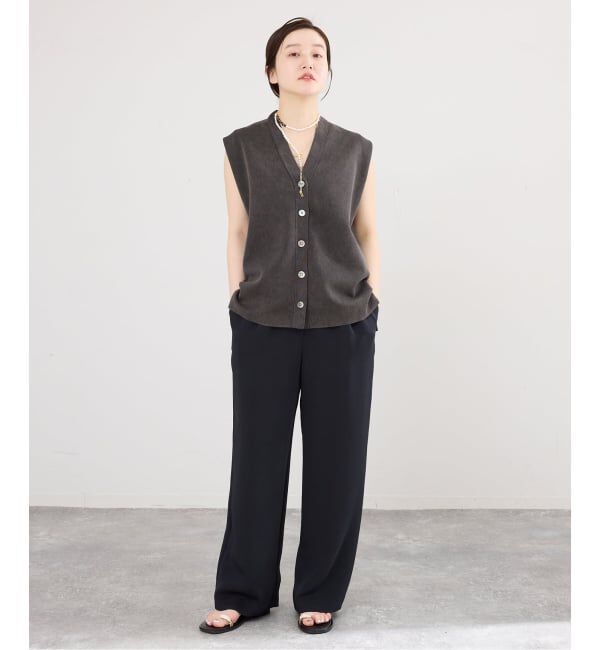 IENA「《予約》ウォッシャブルシルキーサテンイージーパンツ」|その他|