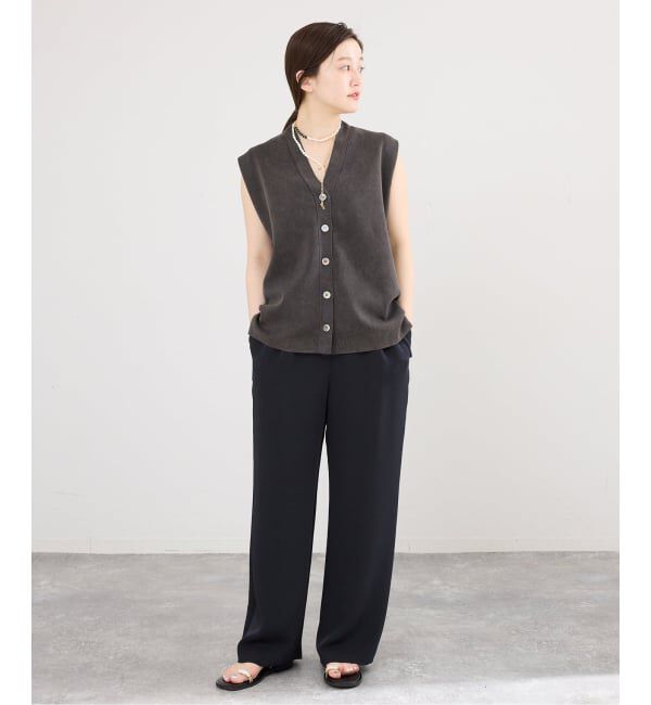IENA「《予約》ウォッシャブルシルキーサテンイージーパンツ」|その他|