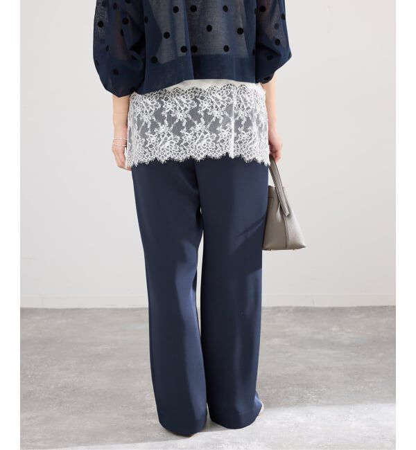 IENA「《予約》ウォッシャブルシルキーサテンイージーパンツ」|その他|