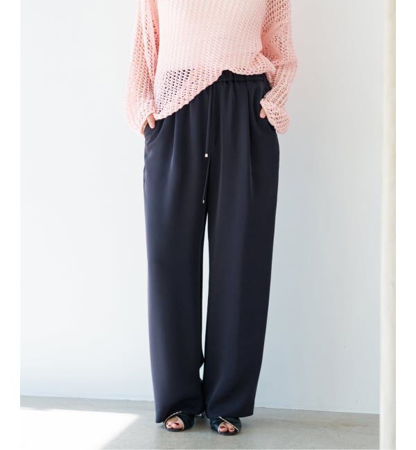 IENA「《予約》ウォッシャブルシルキーサテンイージーパンツ」|その他|