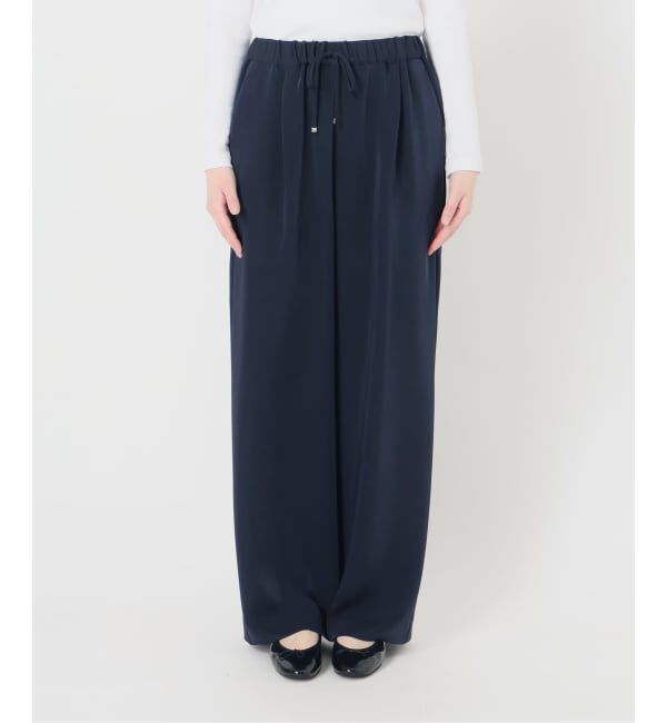 IENA「《予約》ウォッシャブルシルキーサテンイージーパンツ」|その他|