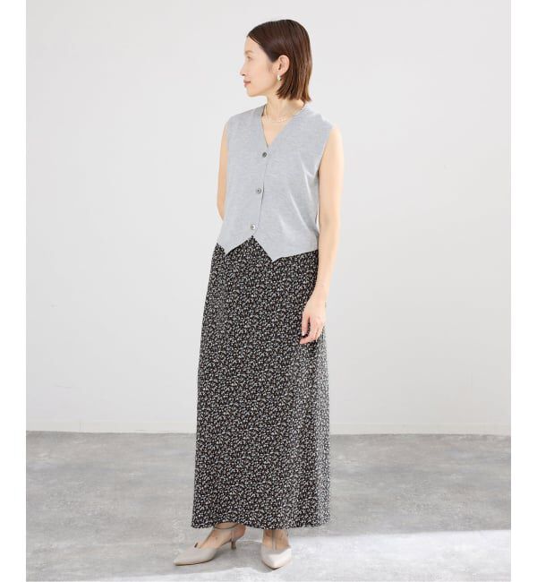 IENA「《セットアップ対応/予約》ソフトヴィンテージフラワースカート」|スカート|