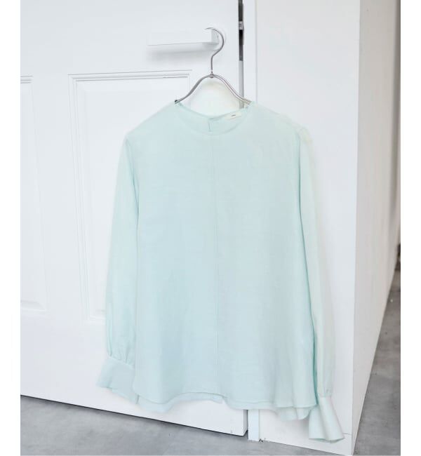 IENA「《新色/WEB限定/追加3》ラミーリヨセルノーカラーブラウス」|シャツ・ブラウス|