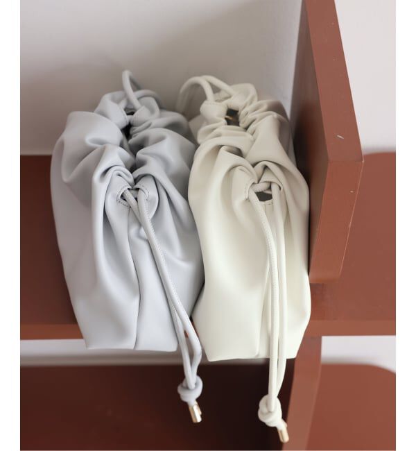 SLOBE IENA「《追加3予約》SLOBE 3WAY スムース巾着バッグ」|その他|