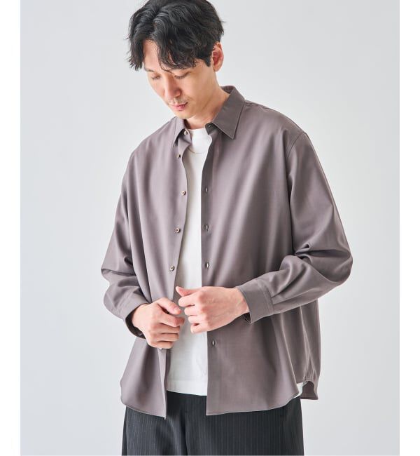 EDIFICE「SUPER 100&rsquo;s ウール レギュラー シャツ」|シャツ・ブラウス|