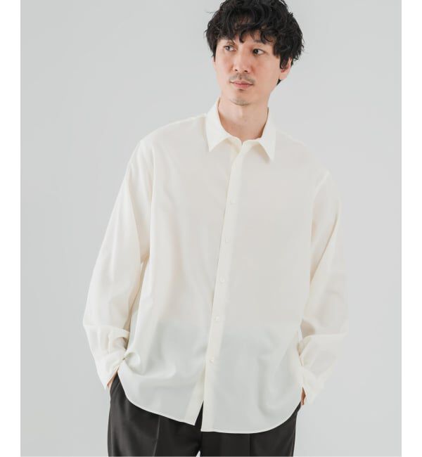 EDIFICE「SUPER 100&rsquo;s ウール レギュラー シャツ」|シャツ・ブラウス|