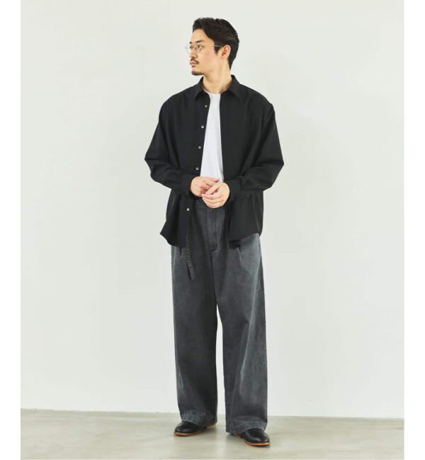 EDIFICE「SUPER 100&rsquo;s ウール レギュラー シャツ」|シャツ・ブラウス|