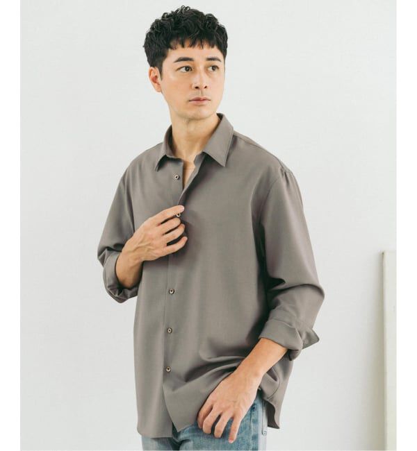 EDIFICE「SUPER 100&rsquo;s ウール レギュラー シャツ」|シャツ・ブラウス|