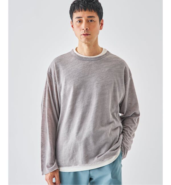 EDIFICE「《予約》レイヤード ジャージ ニット」|ニット・セーター|