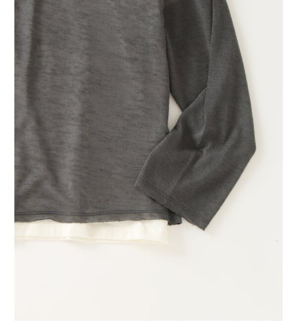 EDIFICE「《予約》レイヤード ジャージ ニット」|ニット・セーター|