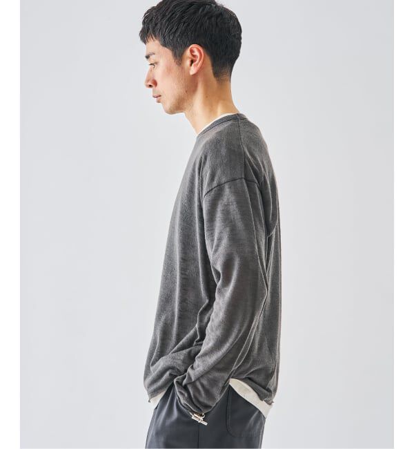 EDIFICE「《予約》レイヤード ジャージ ニット」|ニット・セーター|