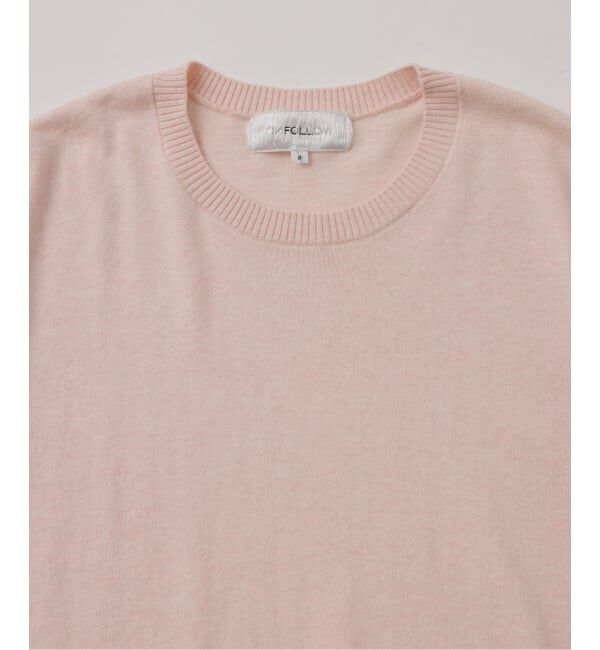 JOURNAL STANDARD「《予約》【FOLL / フォル】cotton cashmere knit tee(mix)」|Tシャツ・カットソー|