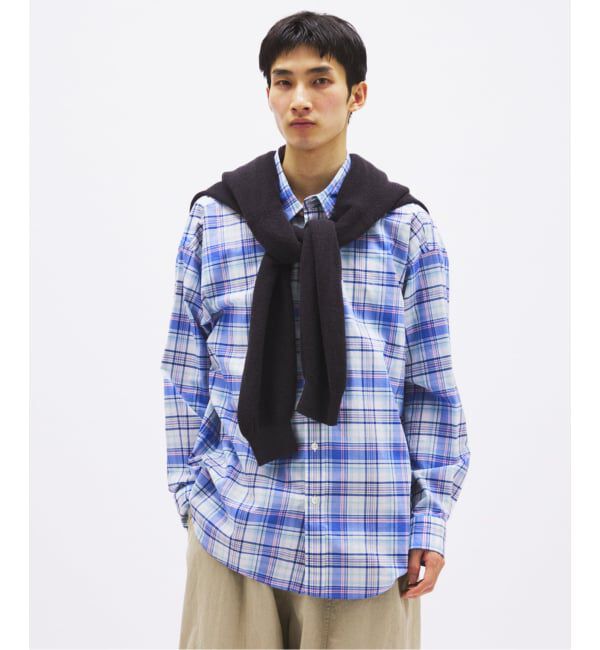 JOURNAL STANDARD「THOMAS MASON / トーマスメイソン ファット レギュラー シャツ」|シャツ・ブラウス|ブルー