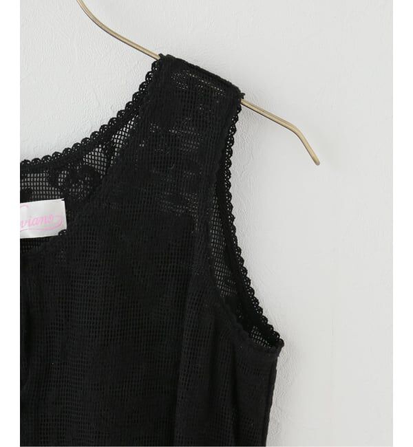 JOURNAL STANDARD「【VIVIANO / ヴィヴィアーノ】Embroidered Lace Tank」|タンクトップ|