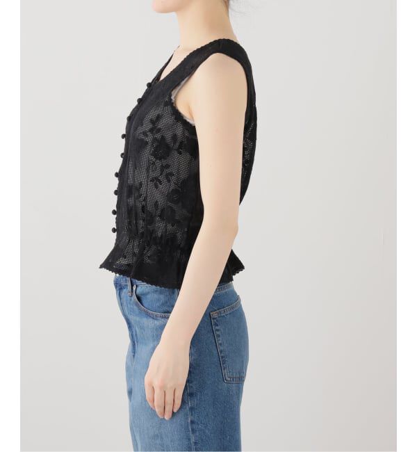 JOURNAL STANDARD「【VIVIANO / ヴィヴィアーノ】Embroidered Lace Tank」|タンクトップ|