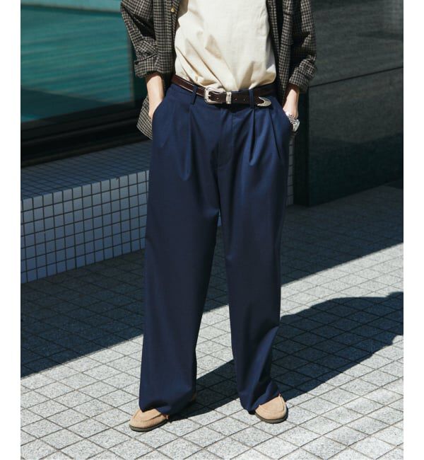 JOURNAL STANDARD「《予約》T/R バギー スラックス」|スラックス|ネイビー