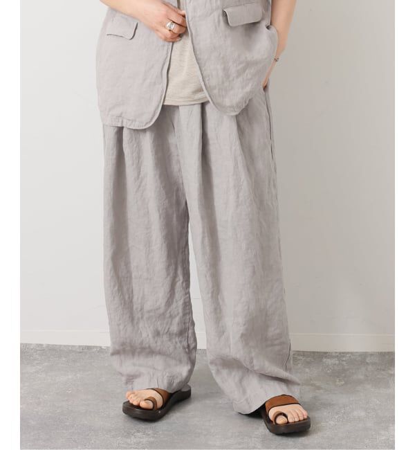journal standard luxe「《予約》リネンヘリンボンタックイージーパンツ」|その他|