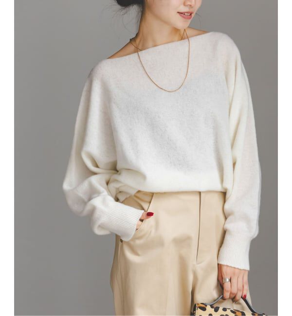 NOBLE「《WEB・一部店舗限定追加2》ファインウールドルマンプルオーバー」|ニット・セーター|