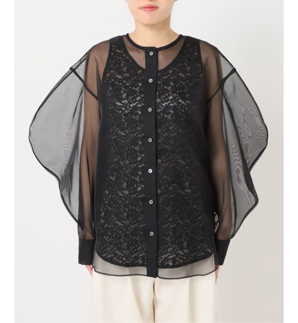 HARDY NOIR「オーガンジーXレースブラウス」|シャツ・ブラウス|