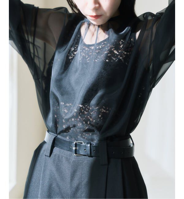 HARDY NOIR「オーガンジーXレースブラウス」|シャツ・ブラウス|
