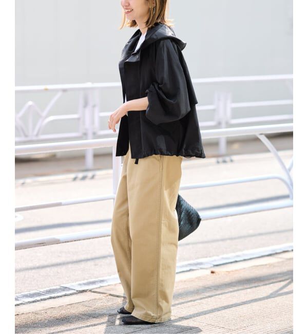 FRAMeWORK「≪追加≫リネンPLタッサーフードショートブルゾン 3」|ブルゾン・スタジャン|