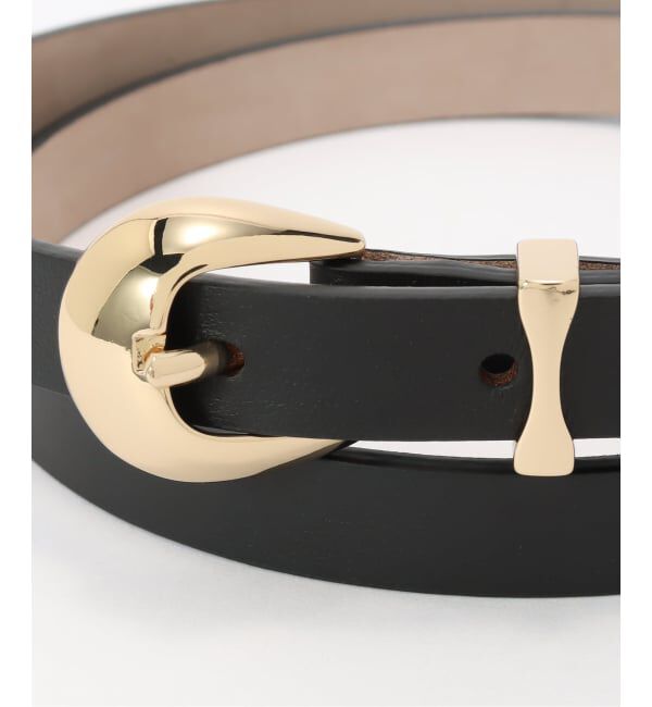  「LEFIJE/レフィエ ラウンドバックル スリムベルト」|ベルト|