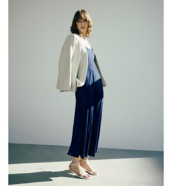  「2WAYスリットジャケット」|ノーカラージャケット|