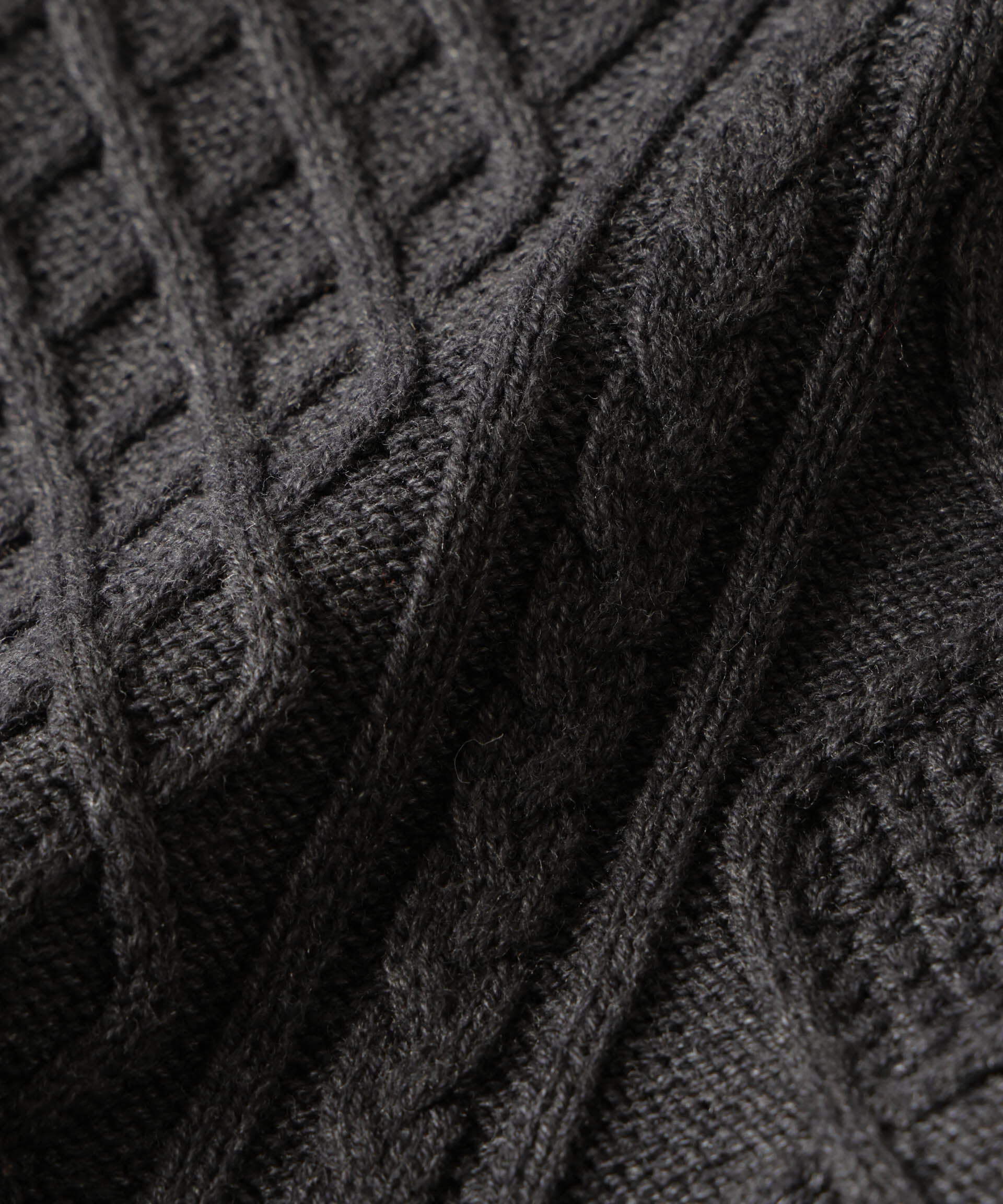 nano･universe「コットンMIXバルキーケーブルニット」|ニット・セーター|