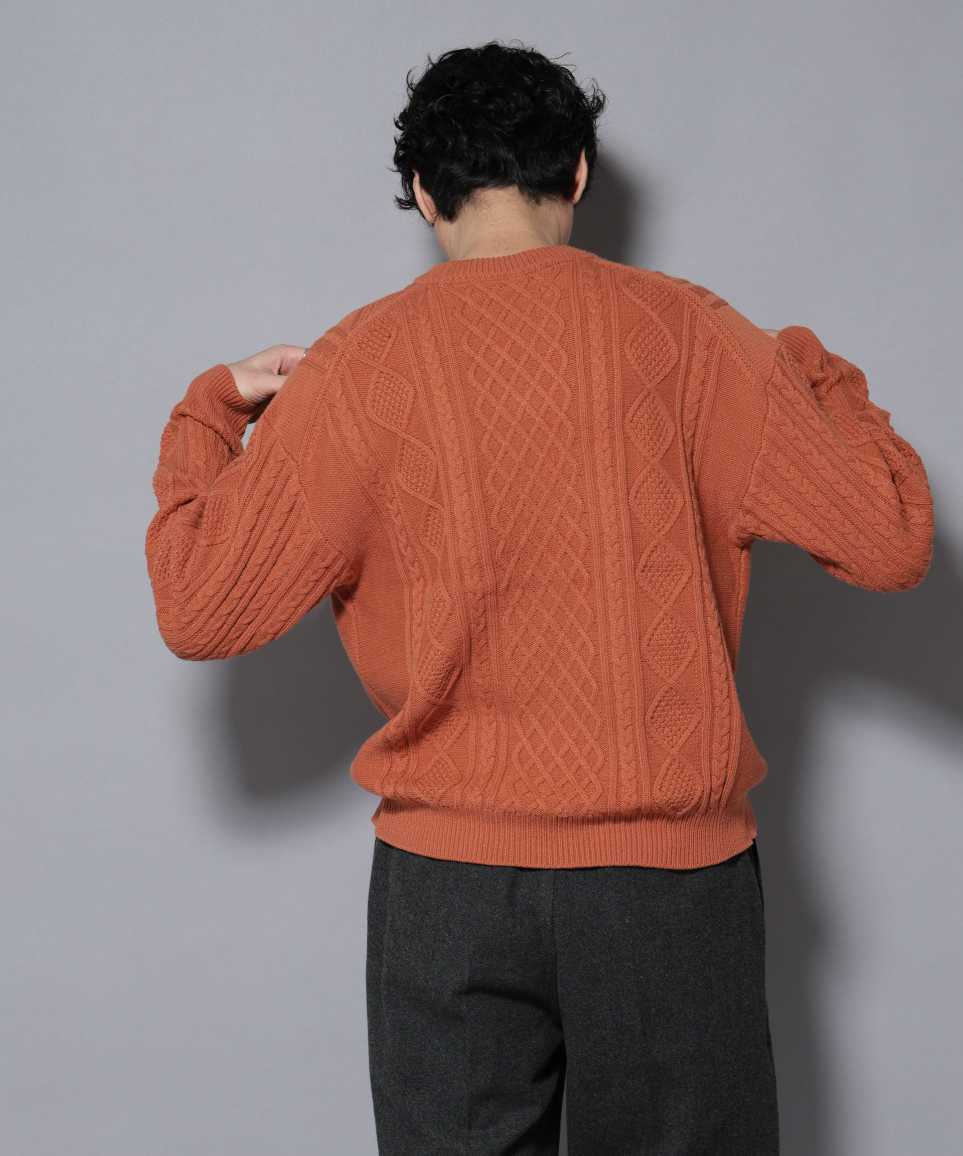 nano･universe「コットンMIXバルキーケーブルニット」|ニット・セーター|