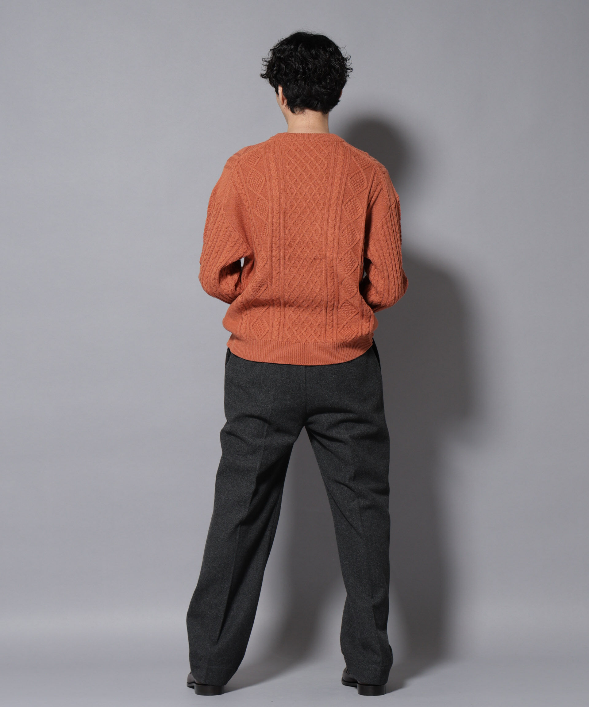 nano･universe「コットンMIXバルキーケーブルニット」|ニット・セーター|