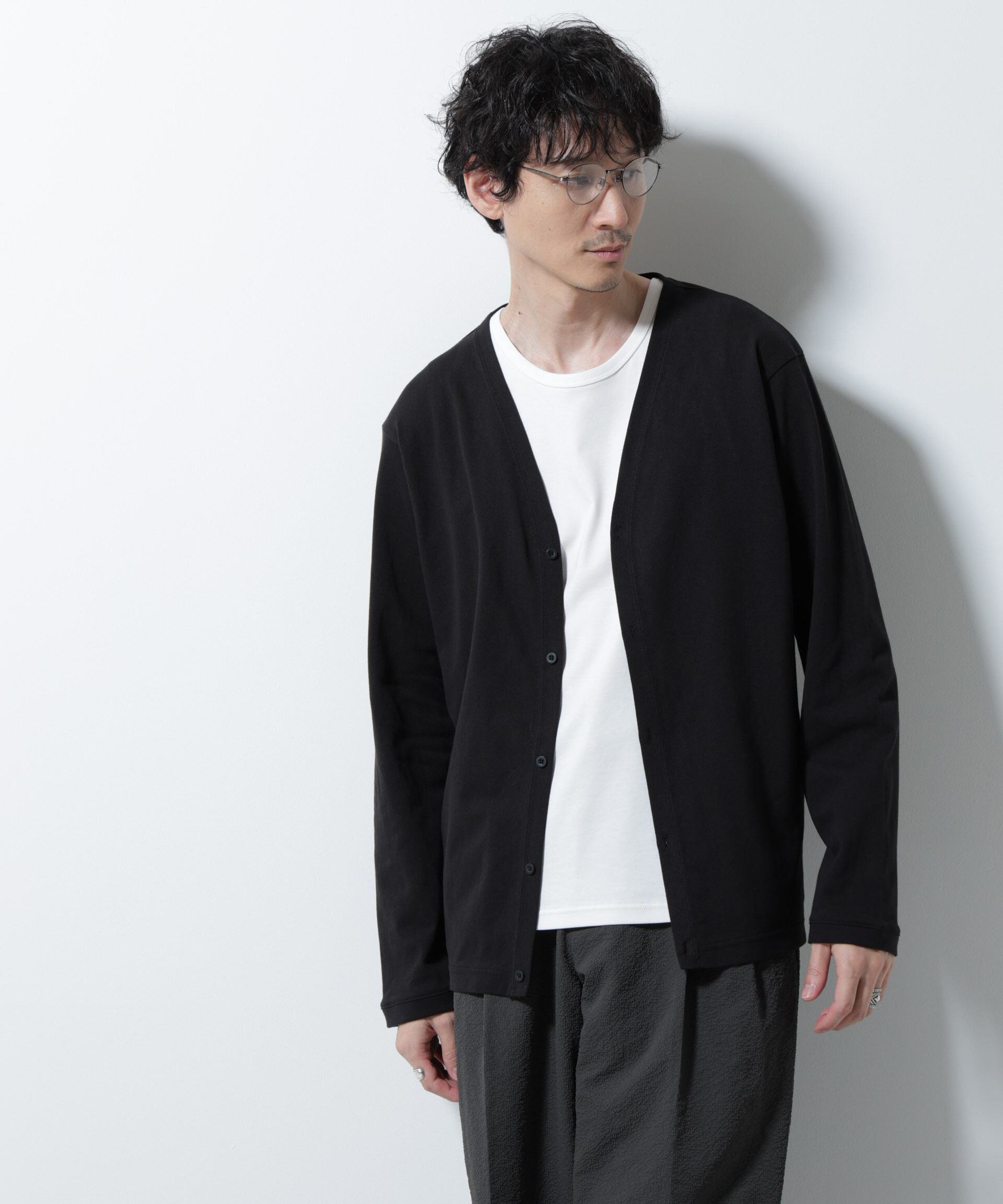 nano･universe「エアパッセージ ジャージーカーディガン」|Tシャツ・カットソー|