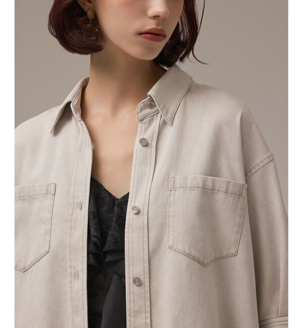 GRACE CONTINENTAL「ツイルハーフスリーブシャツ」|シャツ・ブラウス|