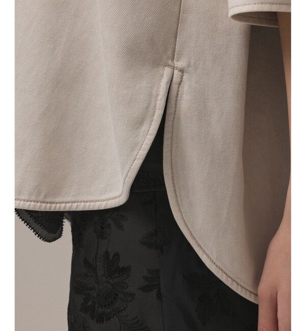 GRACE CONTINENTAL「ツイルハーフスリーブシャツ」|シャツ・ブラウス|