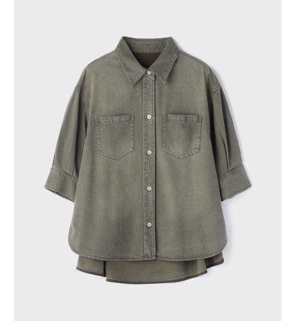 GRACE CONTINENTAL「ツイルハーフスリーブシャツ」|シャツ・ブラウス|