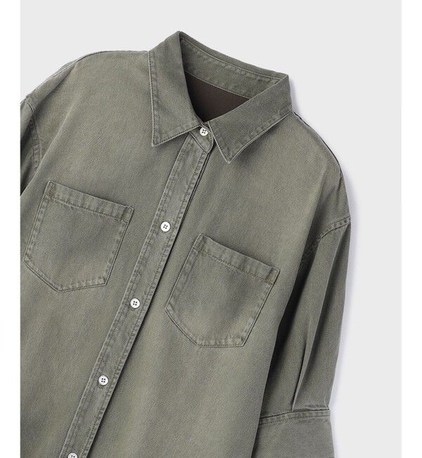 GRACE CONTINENTAL「ツイルハーフスリーブシャツ」|シャツ・ブラウス|