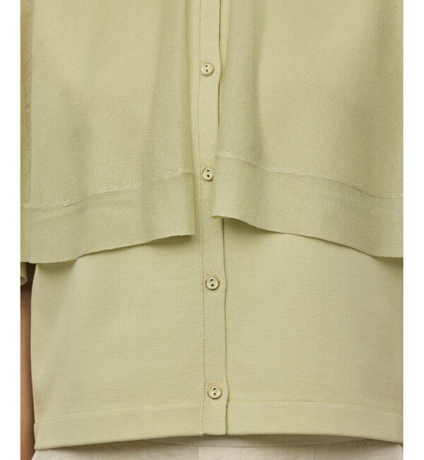 GRACE CONTINENTAL「シアーケープニットカーディガン」|カーディガン|